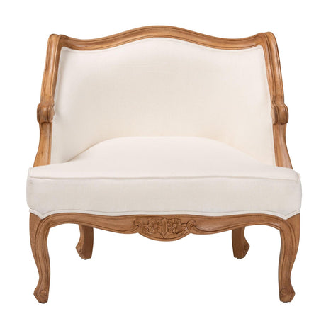 Modern European furniture - Beige French Style Accent Chair - www.oroa.com