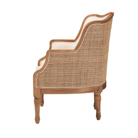 Modern European furniture - Woven Rattan French Accent Chair - www.oroa.com