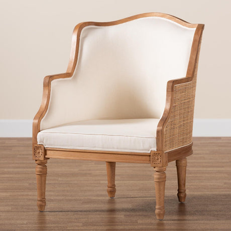 Modern European furniture - Woven Rattan French Accent Chair - www.oroa.com