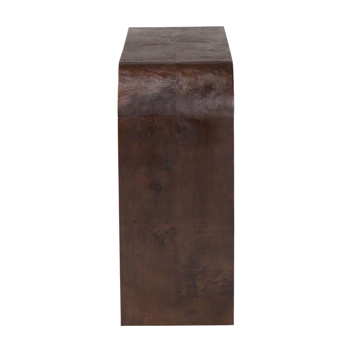 Modern European furniture - Burl Wood Waterfall Console Table - www.oroa.com