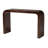 Modern European furniture - Burl Wood Waterfall Console Table - www.oroa.com
