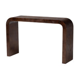 Modern European furniture - Burl Wood Waterfall Console Table - www.oroa.com