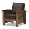 Modern European furniture - Wooden Mission Style Lounge Chair - www.oroa.com