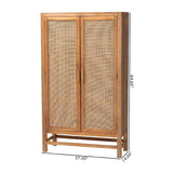 Modern European furniture - 2 Door Rattan Accent Cabinet - www.oroa.com