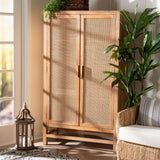Modern European furniture - 2 Door Rattan Accent Cabinet - www.oroa.com