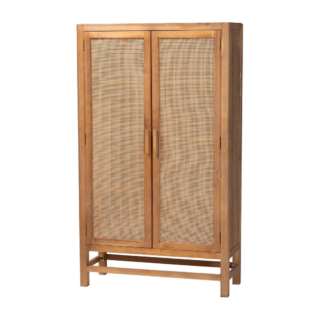 Modern European furniture - 2 Door Rattan Accent Cabinet - www.oroa.com
