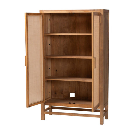Modern European furniture - 2 Door Rattan Accent Cabinet - www.oroa.com