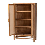 Modern European furniture - 2 Door Rattan Accent Cabinet - www.oroa.com