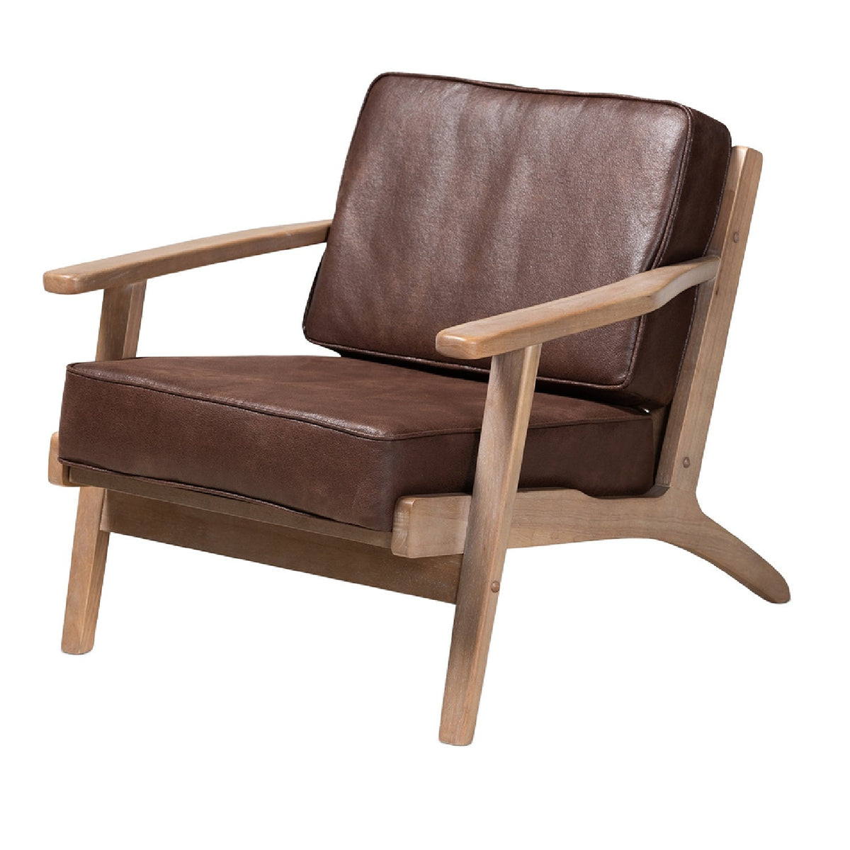 Modern European furniture - Oak Framed Lounge Chair - www.oroa.com