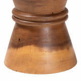 Modern European furniture - Suar Wood Hourglass Side Table - www.oroa.com