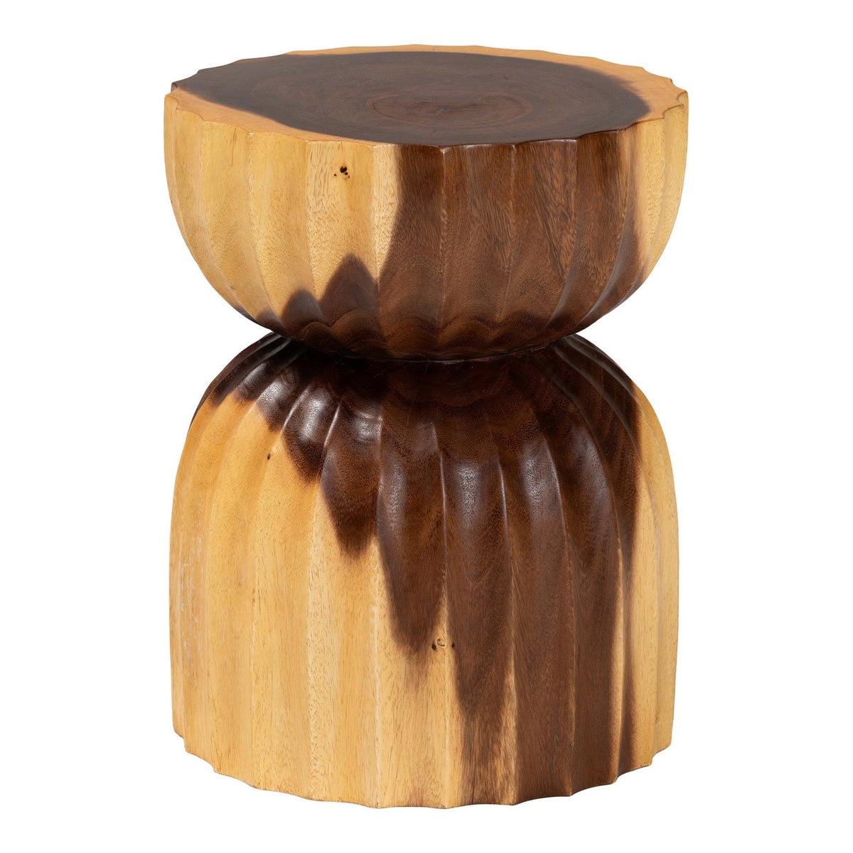 Modern European furniture - Hourglass Wooden Side Table - www.oroa.com