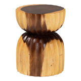 Modern European furniture - Hourglass Wooden Side Table - www.oroa.com