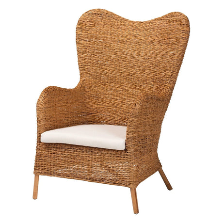 Modern European furniture - Tapered Back Rattan Accent Chair - www.oroa.com