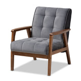 Modern European furniture - Tufted Velvet Accent Chair - www.oroa.com