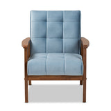 Modern European furniture - Tufted Velvet Accent Chair - www.oroa.com