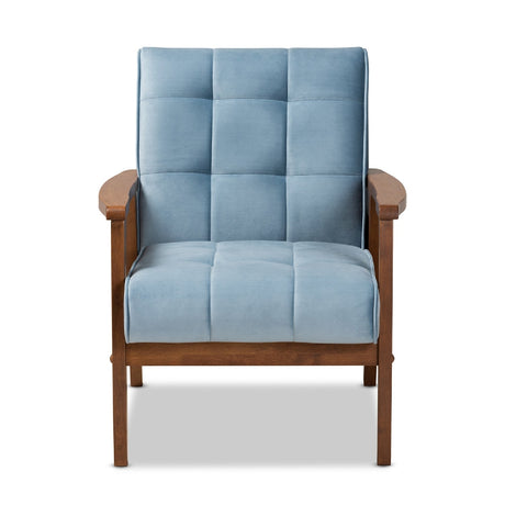 Modern European furniture - Tufted Velvet Accent Chair - www.oroa.com