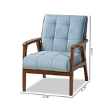 Modern European furniture - Tufted Velvet Accent Chair - www.oroa.com