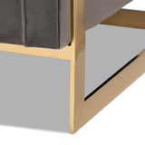 Modern European furniture - Button Tufted Velvet Accent Chair - www.oroa.com