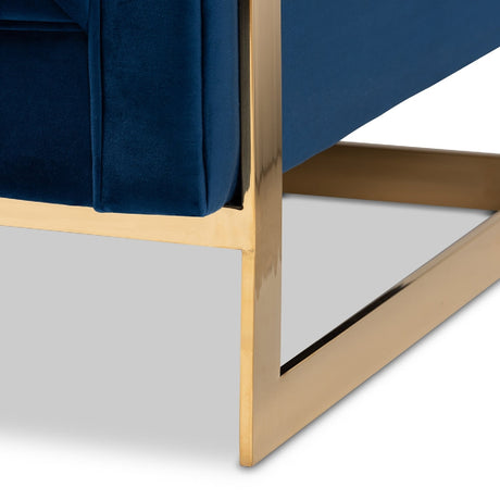 Modern European furniture - Button Tufted Velvet Accent Chair - www.oroa.com