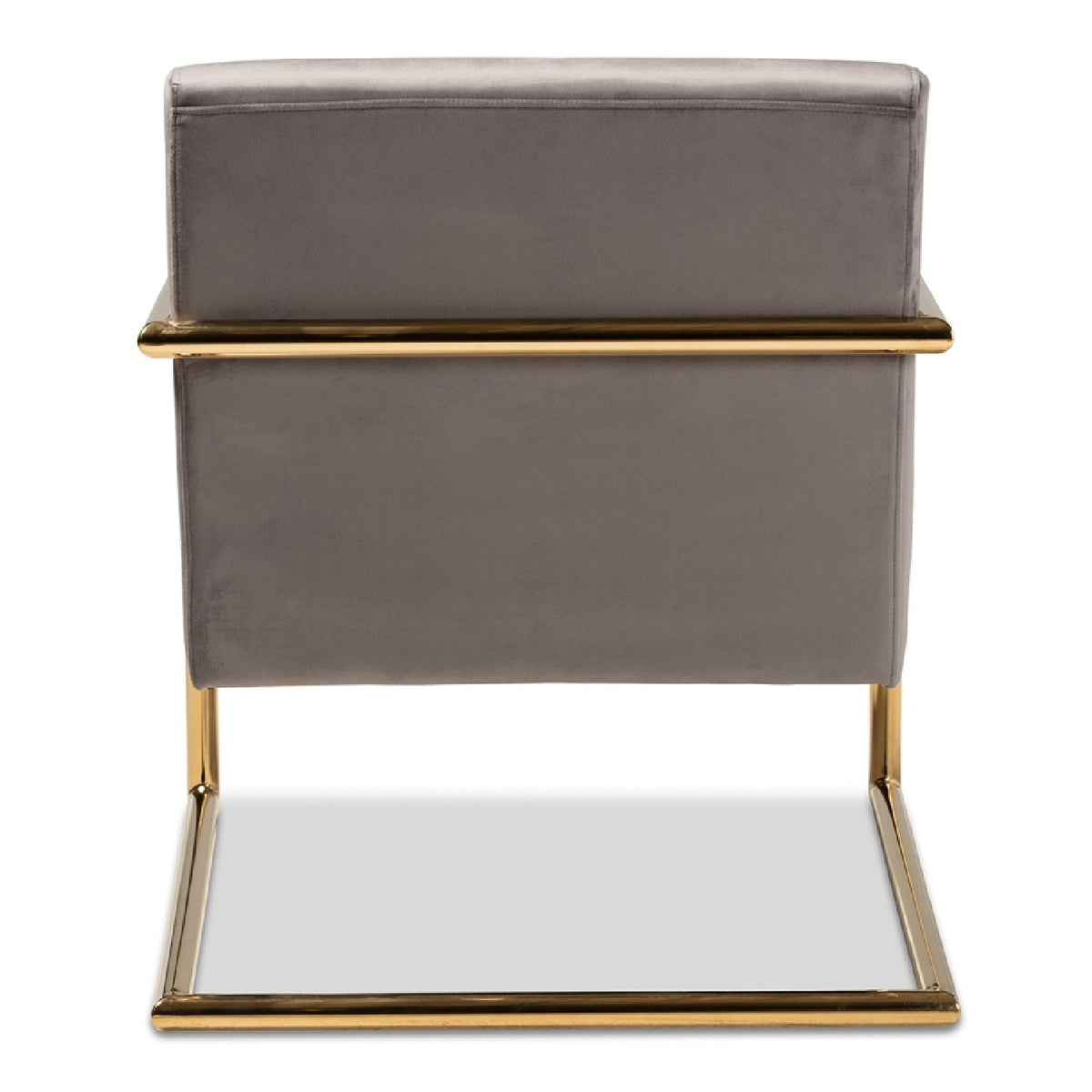 Modern European furniture - Velvet Cantilevered Lounge Chair - www.oroa.com