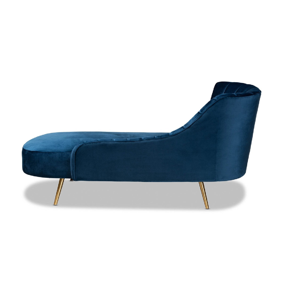 Modern European furniture - Blue Velvet Chaise - www.oroa.com