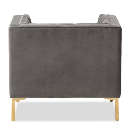 Modern European furniture - Button Tufted Velvet Lounge Chair - www.oroa.com