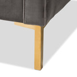 Modern European furniture - Button Tufted Velvet Lounge Chair - www.oroa.com