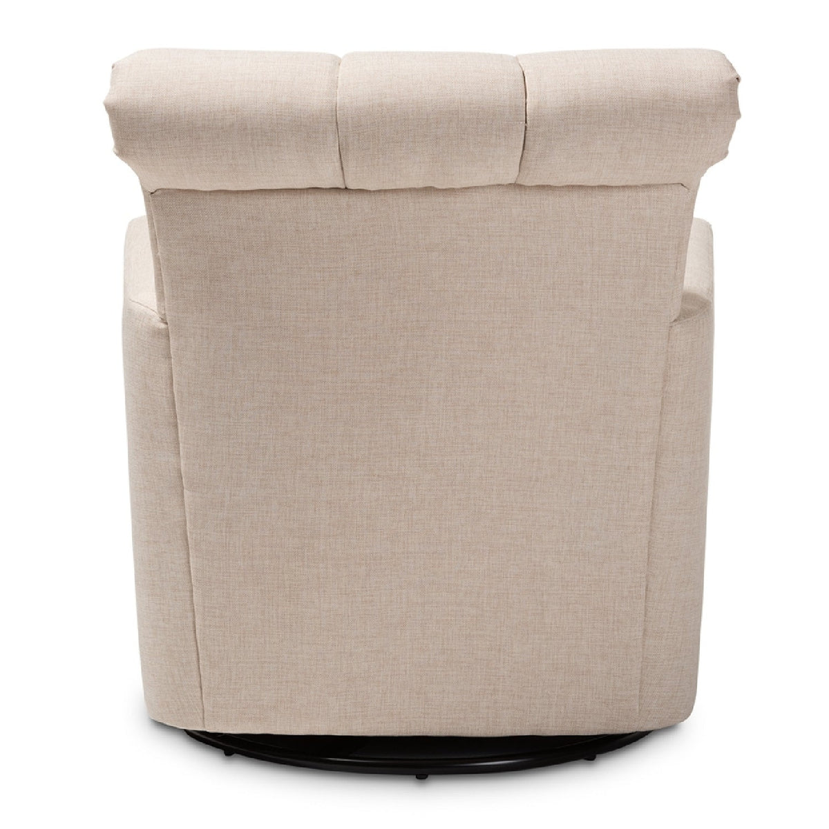Modern European furniture - Beige Fabric Swivel Chair - www.oroa.com