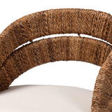 Modern European furniture - Seagrass Padded Dining Chair - www.oroa.com