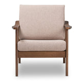 Modern European furniture - Walnut Framed Lounge Chair - www.oroa.com