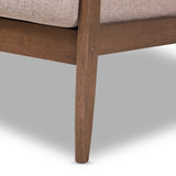 Modern European furniture - Walnut Framed Lounge Chair - www.oroa.com