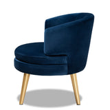 Modern European furniture - Round Velvet Accent Chair - www.oroa.com