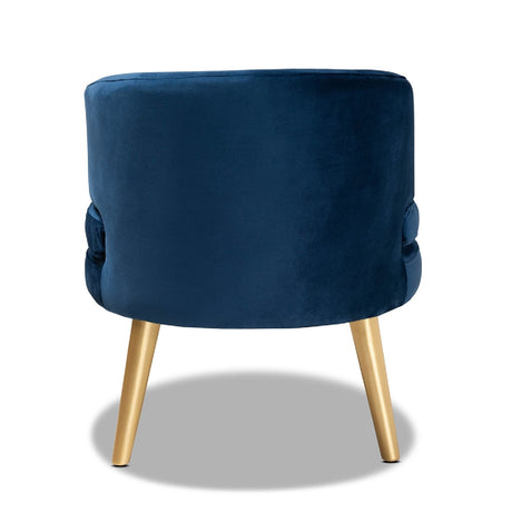 Modern European furniture - Round Velvet Accent Chair - www.oroa.com