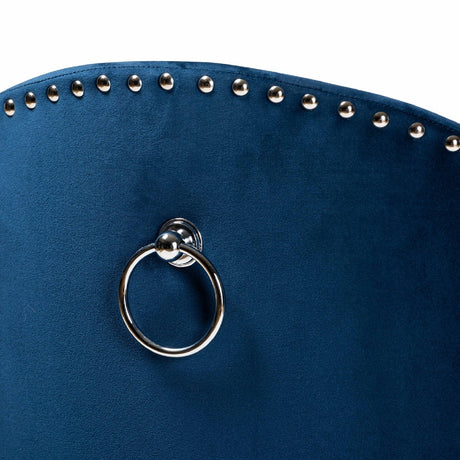 Modern European furniture - Studded Velvet Rolling Accent Chair - www.oroa.com