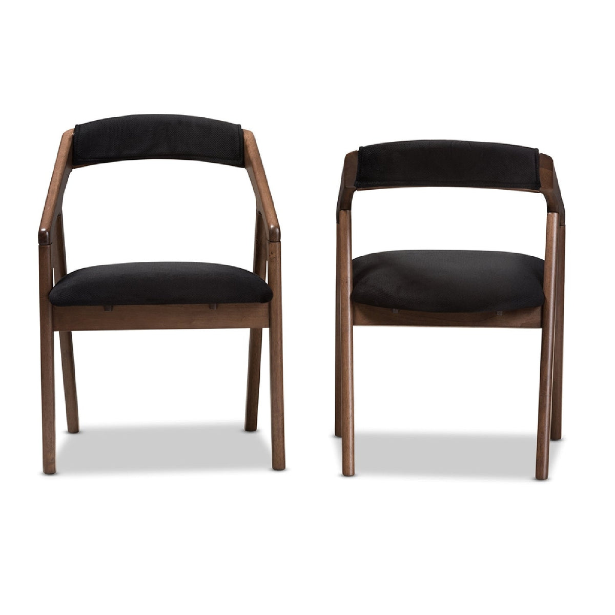 Modern European furniture - Black Velvet Dining Chairs 2 - www.oroa.com
