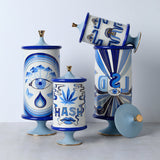 Blue-Toned Porcelain Weed Canister | Jonathan Adler Druggist | Oroa.com