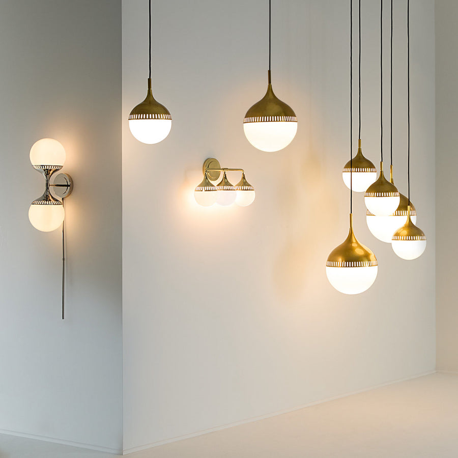 White Glass Orb Pendant Light | Jonathan Adler Rio | Oroa.com
