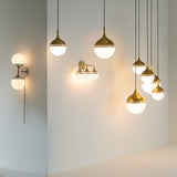 White Glass Orb Pendant Light | Jonathan Adler Rio | Oroa.com