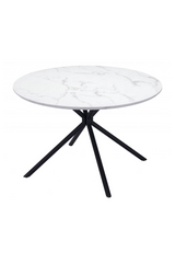 Round Marble Print Dining Table | OROA Modern Amiens | Oroa.com