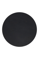 Black Wooden Hourglass Side Table | OROA Modern Wisdom