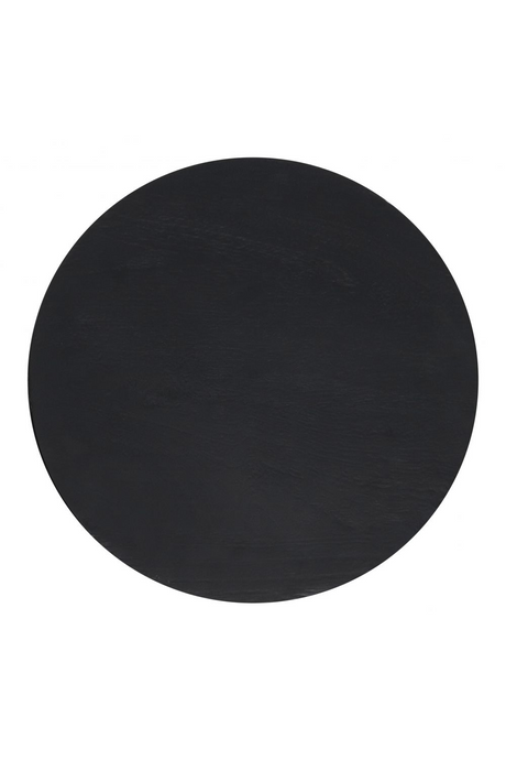 Black Wooden Hourglass Side Table | OROA Modern Wisdom
