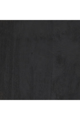 Black Wooden Hourglass Side Table | OROA Modern Wisdom