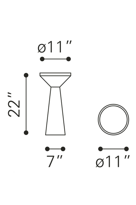 Black Minimalist Wooden Side Table | OROA Modern Omni | Oroa.com