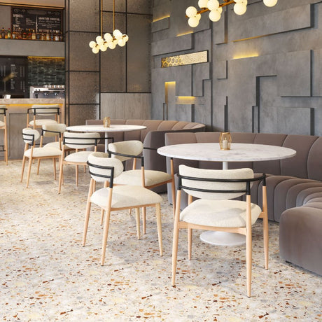 White Pedestal Dining Table | OROA Modern Phoenix | Oroa.com