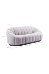 Shearling Channeled Sofa | OROA Modern Bhutan | Oroa.com