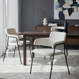 Shearling Style Dining Chairs (2) | OROA Modern Marcel | Oroa.com