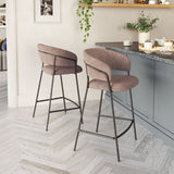 Curved-Back Counter Stools (2) | OROA Modern Josephine