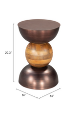 Stacked Bronze Side Table | OROA Modern Tripoli | Oroa.com