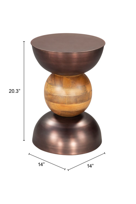 Stacked Bronze Side Table | OROA Modern Tripoli | Oroa.com