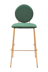 Green Velvet Bar Stools (2) | OROA Modern Odessa | Oroa.com